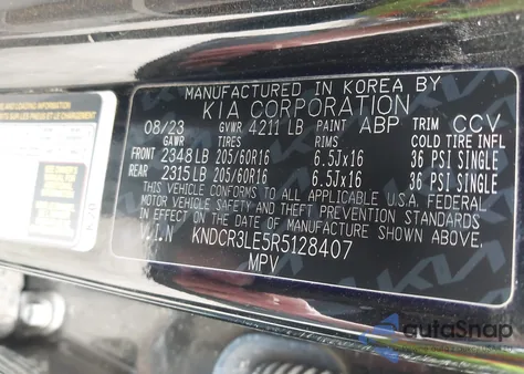 2024 Kia Niro Ex z USA, uszkodzony, nr VIN KNDCR3LE5R5128407